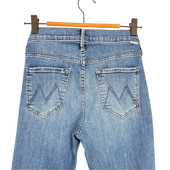 MOTHER The Mid Rise Dazzler Ankle Fray Denim Jeans in We The Animals | Sz 27 - Picture 11 of 14